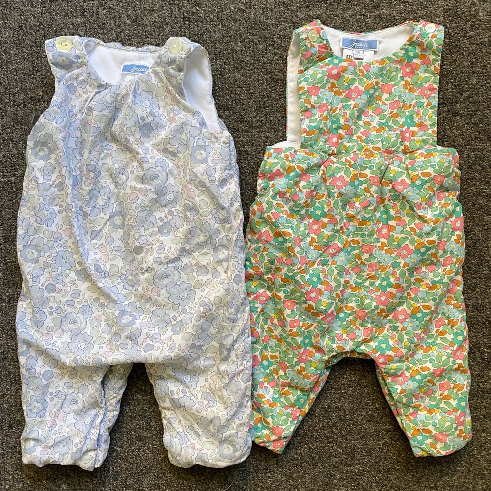 Jacadi liberty of London 0-3 month rompers
